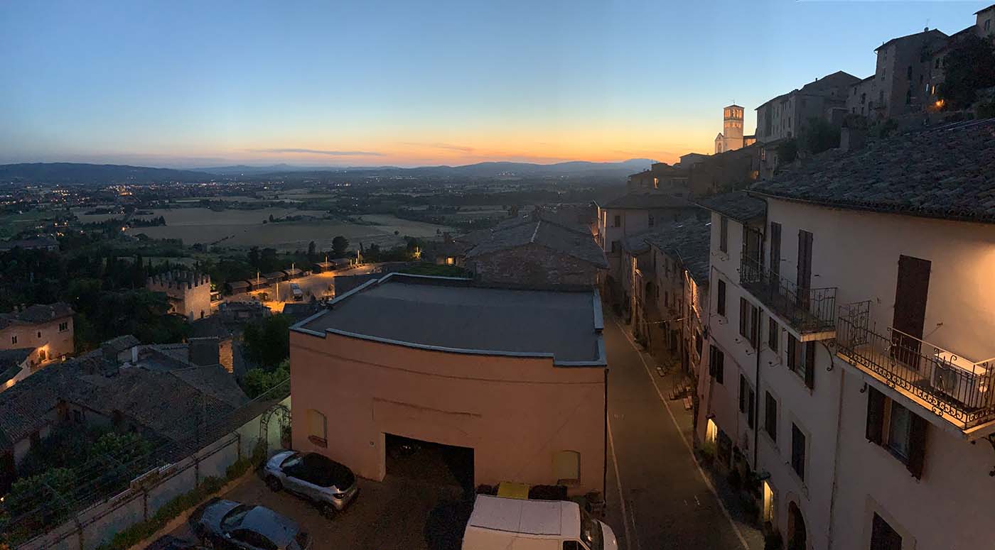 The view outside my window in assissi- italy- photo by kelly richey